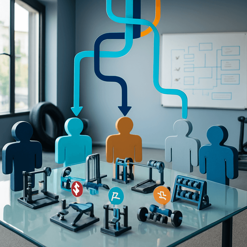 Organograma ideal e modelo de governança para redes de academias (2–20 unidades)